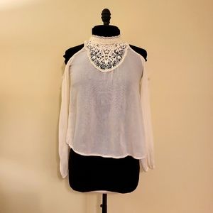 Lace Collar Top